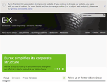 Tablet Screenshot of eurexgroup.com